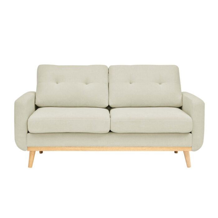 67.7" Wide Mid-Century Modern Upholstered Tufted Loveseat Sofa With Wooden Legs - Image 3