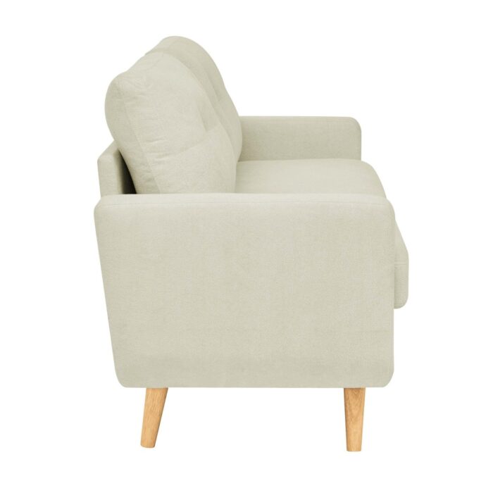 67.7" Wide Mid-Century Modern Upholstered Tufted Loveseat Sofa With Wooden Legs - Image 5