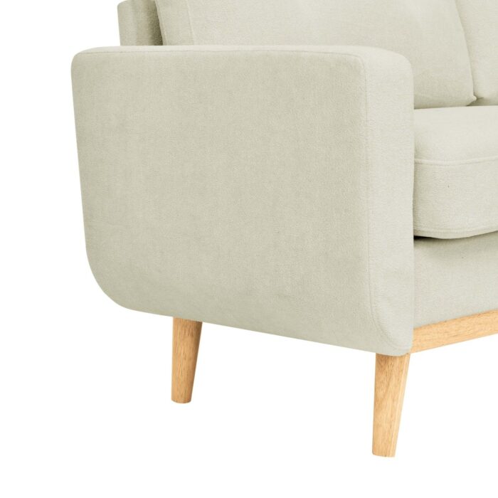 67.7" Wide Mid-Century Modern Upholstered Tufted Loveseat Sofa With Wooden Legs - Image 7