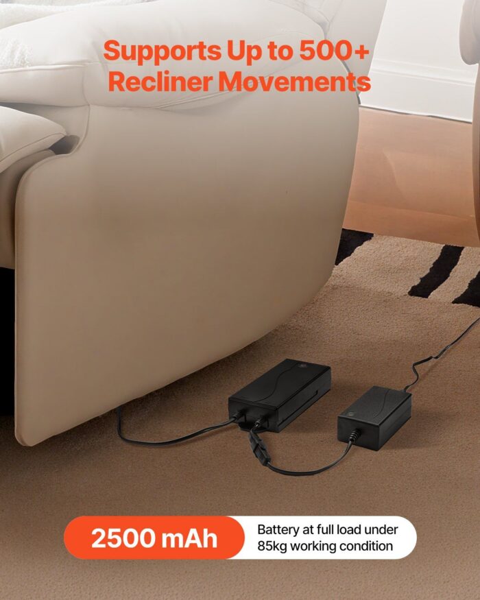 Battery Pack for Reclining Furniture 2500 mAh Battery Pack with Adapter - Image 2