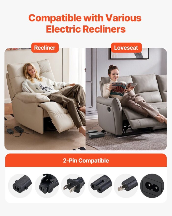 Battery Pack for Reclining Furniture 2500 mAh Battery Pack with Adapter - Image 6