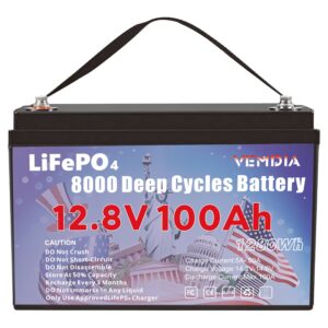 12V 100 AH,  Marine Rechargeable Battery, High Self-Discharge Rate 800A Current, for Solar Marine Off-Grid Applications  Backup Battery System